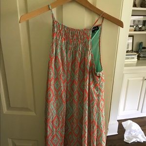 multi colored high neck dress worn once!